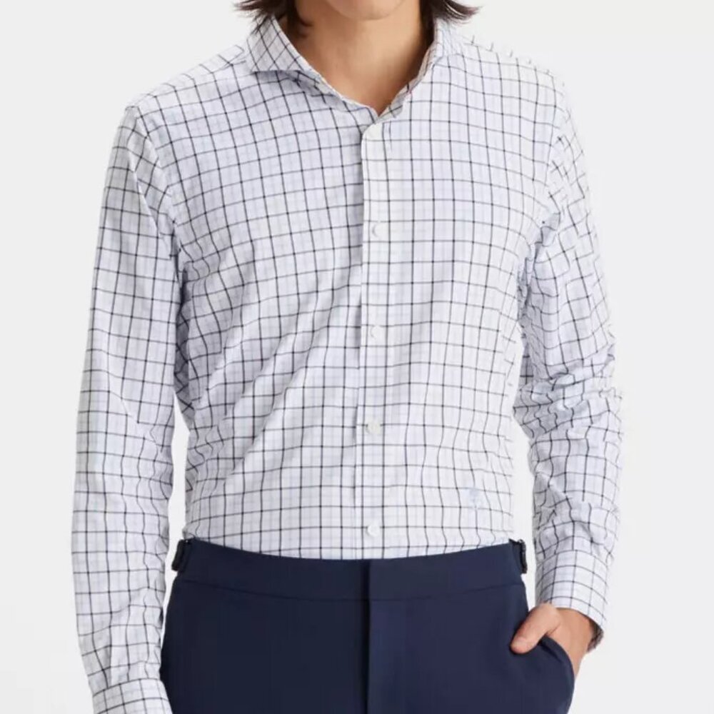 NWT G/Fore Shirt Men's Tattersall Plaid Spread Collar Woven Sport Shirt XL